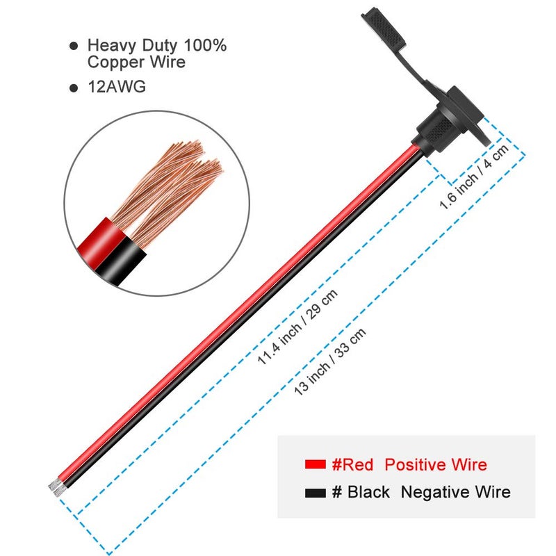 ELECTOP SAE Connector, ELECTOP Solar Weatherproof SAE Socket Sidewall Port, SAE Cable Quick Connect Panel Mount Universal Flush-Mountable Connector for Solar Generator Battery Charger with 8 Screws(2 Pack) - Image 3